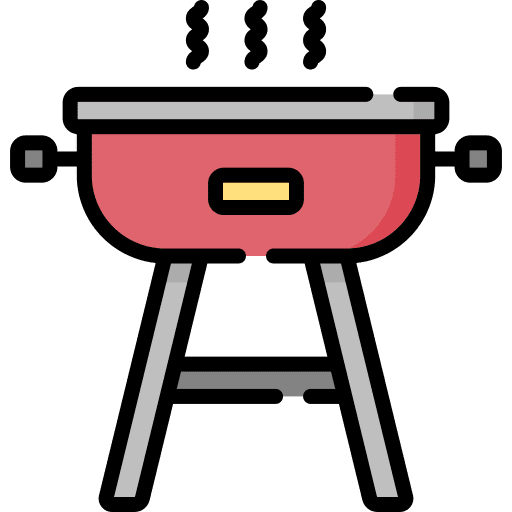 Grill barbecue food and restaurant bbq icon