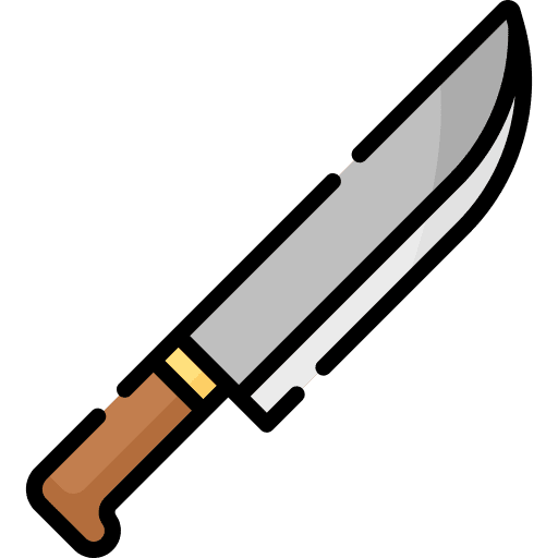 Knife penknife camping knife icon