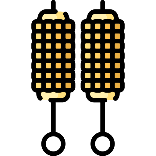 Corn organic vegetarian cereal icon