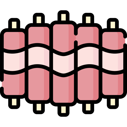 Ribs proteins food and restaurant food icon