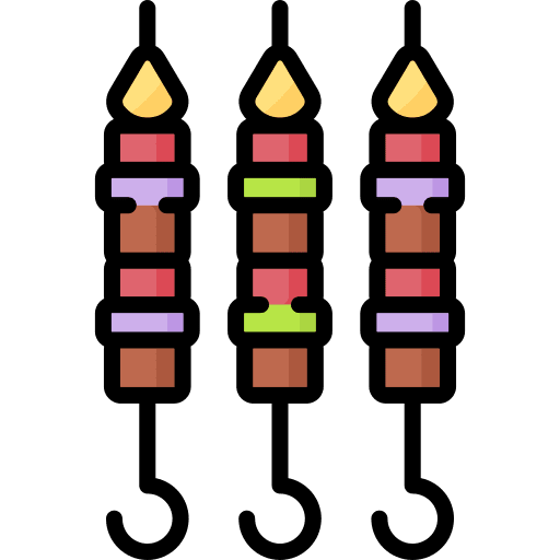Skewer meat brochette skewer icon