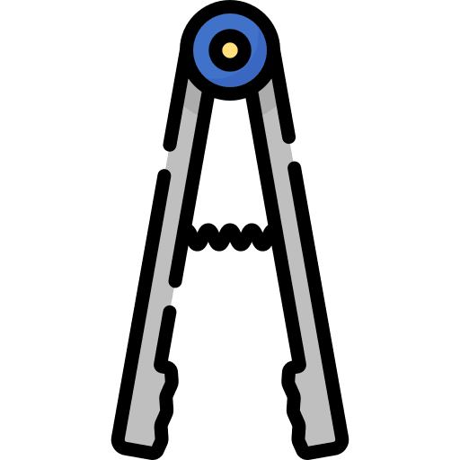 Tongs cooking meat tool icon