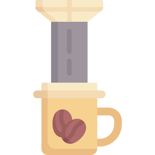 Aeropress cafeteria cafe beverage icon
