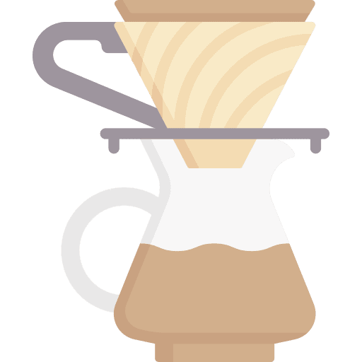 Coffee filter beverage pot cafe icon Coffee filter beverage pot cafe icon