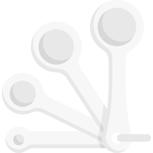 Measuring spoons food and restaurant measuring spoons kitchenware icon