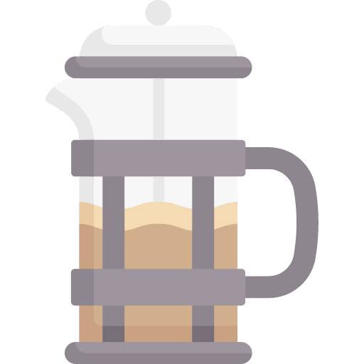 French press coffee drink french press icon French press coffee drink french press icon