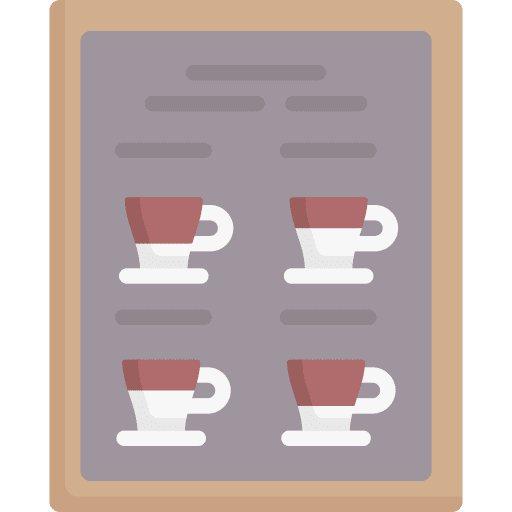 Menu beverage food and restaurant coffee shop icon Menu beverage food and restaurant coffee shop icon