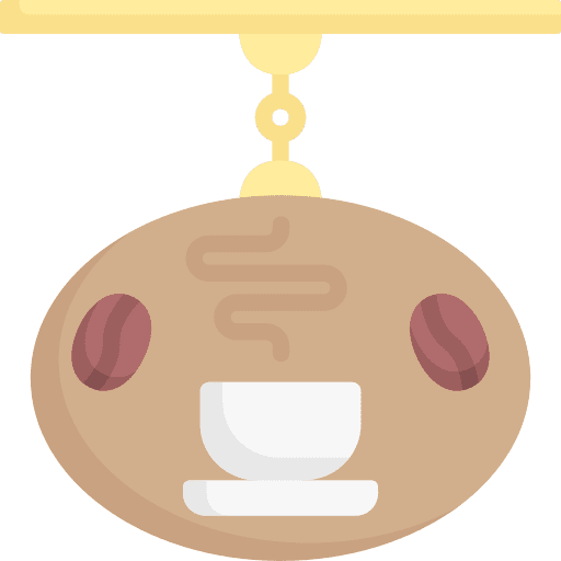Signboard signal cafe coffee shop icon Signboard signal cafe coffee shop icon