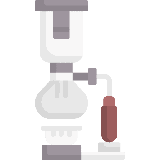 Syphon hot coffee cafeteria coffee maker icon Syphon hot coffee cafeteria coffee maker icon