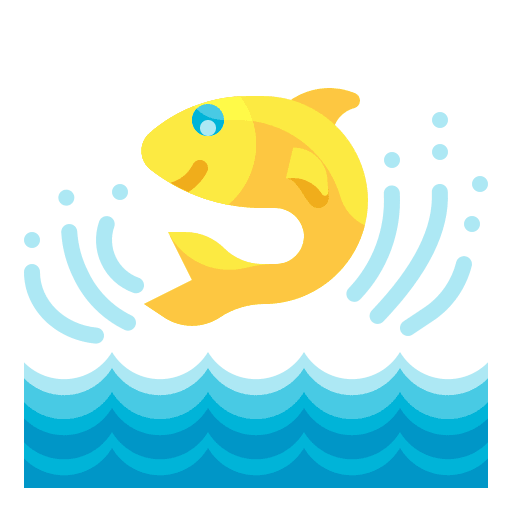 Fish aquaculture ocean river icon