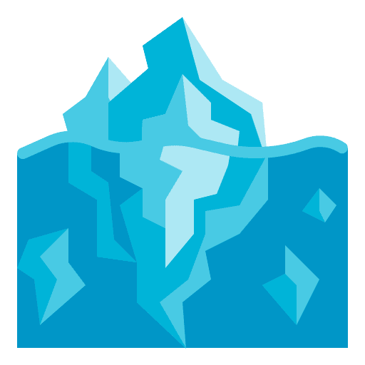 Iceberg global warming melting glacier icon Iceberg global warming melting glacier icon