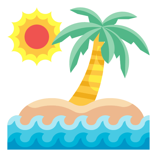 Island island tropical landscape icon Island island tropical landscape icon