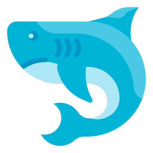 Shark sea life shark aquatic icon