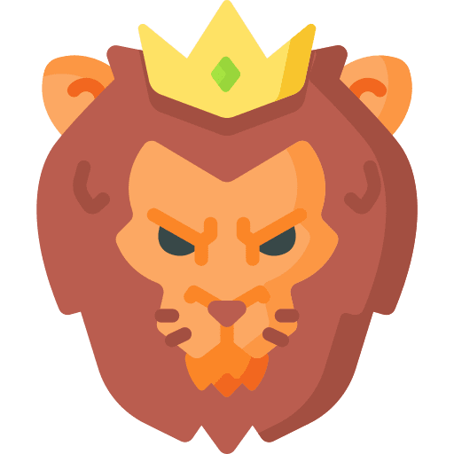 Courage crown courage king icon