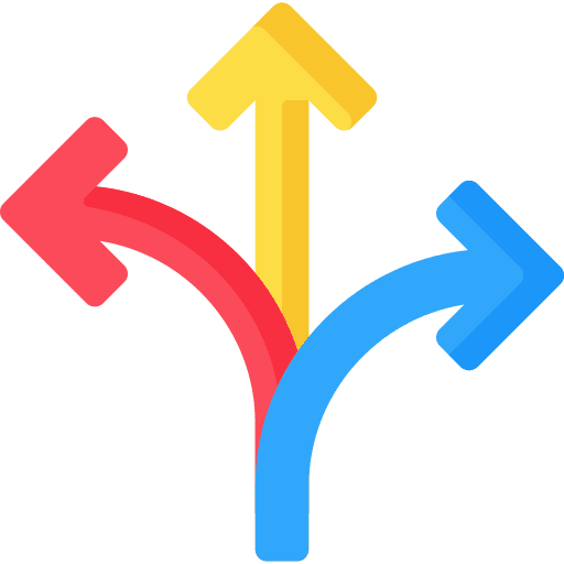 Flexibility directional sign orientation direction icon