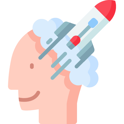 Enthusiast enthusiast motivation rocket launch icon