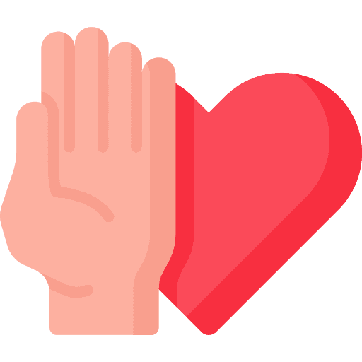 Honesty heart trust love icon