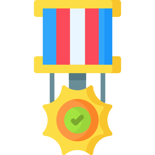 Honor reward winner insignia icon