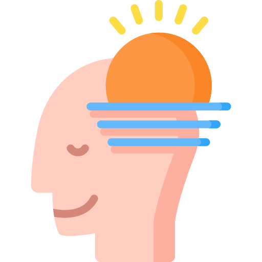 Mind positive thinking user mindfulness icon
