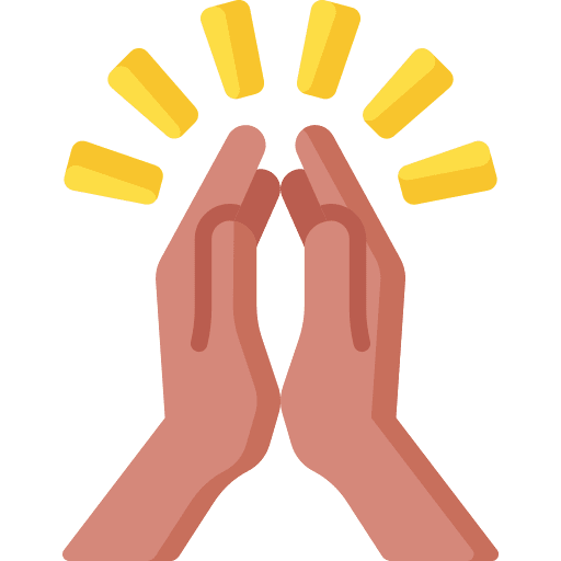 Pray faith prayer hand icon