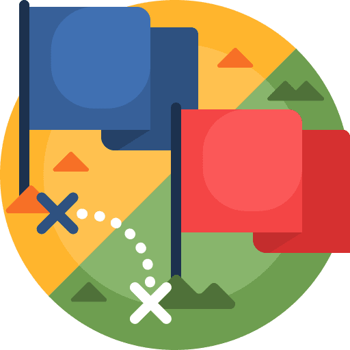 Conflict conflict flags war icon