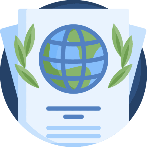 Convention worldwide files and folders global icon