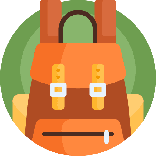 Backpack baggage travel luggage icon Backpack baggage travel luggage icon
