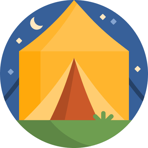 Tent summer camp night tent icon Tent summer camp night tent icon