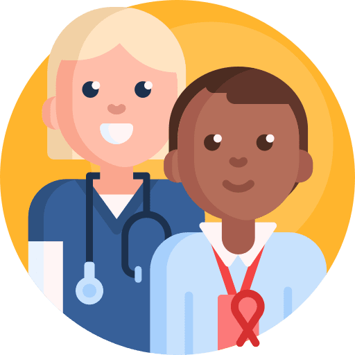 Volunteer doctor user charity icon Volunteer doctor user charity icon
