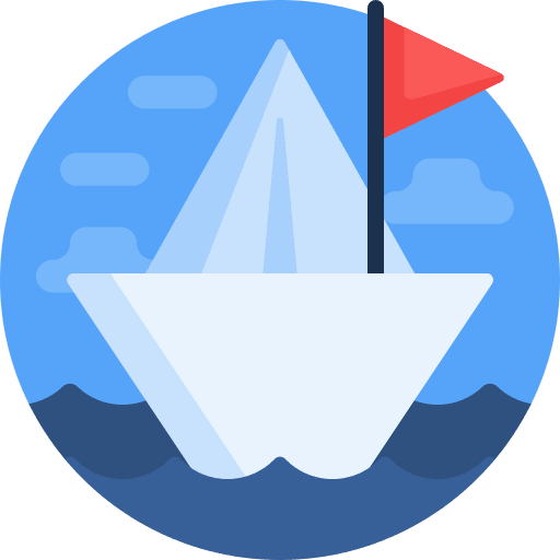 Paper ship boat kid and baby sea icon Paper ship boat kid and baby sea icon