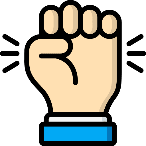 Fist empowerment hands and gestures fist icon