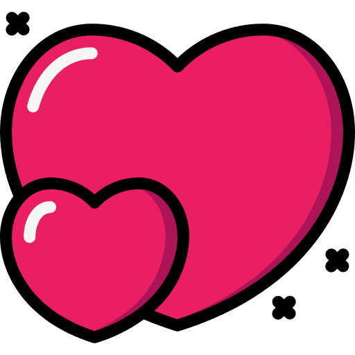 Hearts mood symbols love icon
