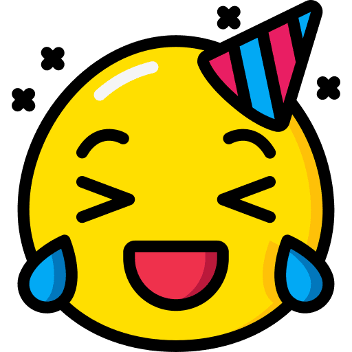Laughing smile cry laughing icon