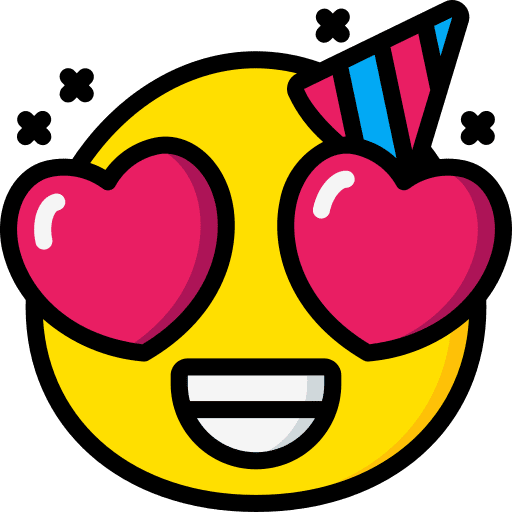 Love love smile eyes icon