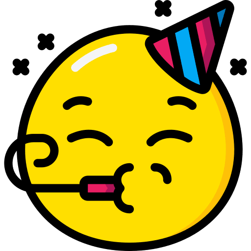 Party emoji party hat icon