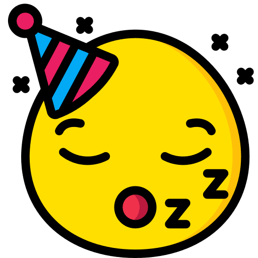 Sleeping smileys tired hat icon