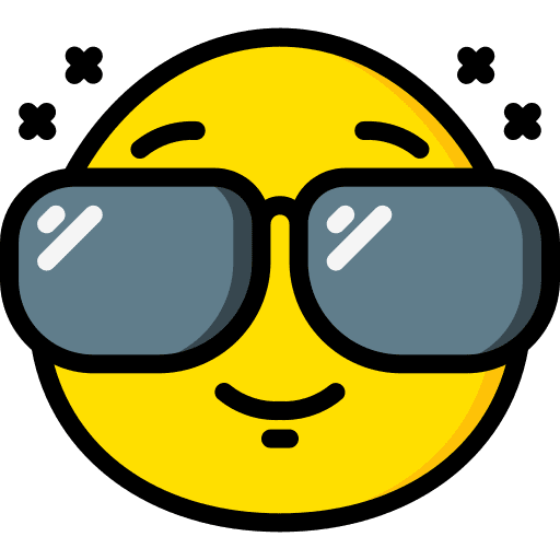 Cool cool sunglasses glasses icon