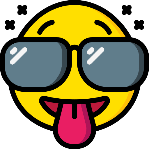 Cool smileys happy sunglasses icon