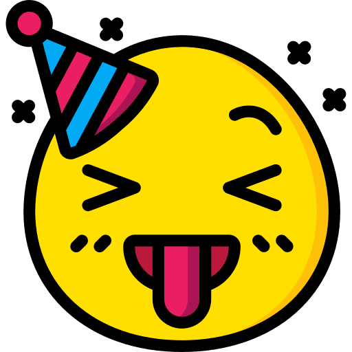 Crazy smileys silly hat icon