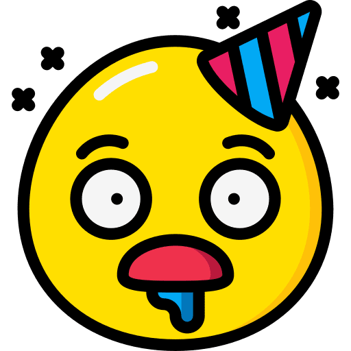 Dazed drunk dazed hat icon