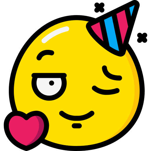 Flirty wink love flirty icon