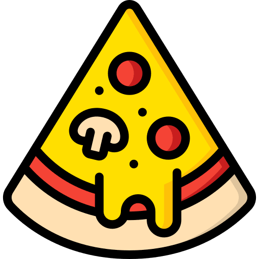 Pizza cheese melt toppings icon