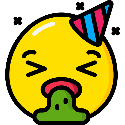 Vomit sick smileys uncomfortable icon