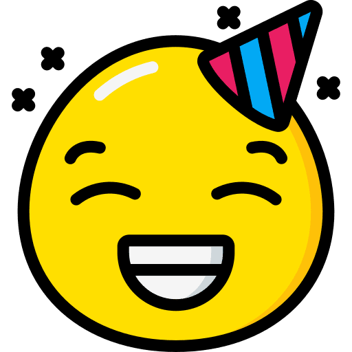 Happy smile smileys hat icon