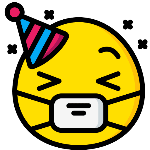 Mask cover party face icon