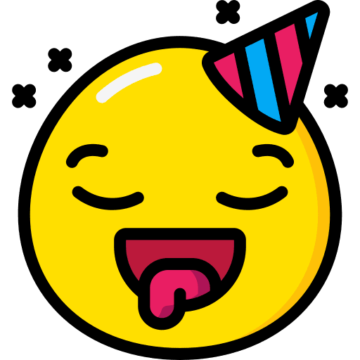 Tongue out poke fun icon
