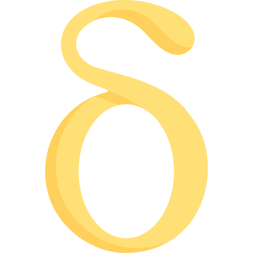 Delta education delta typography icon Delta education delta typography icon