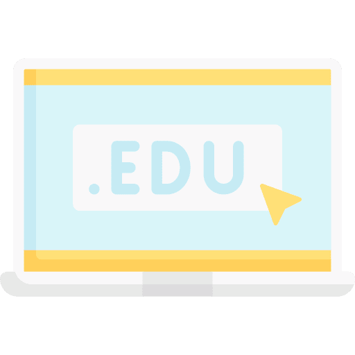 Online education technology elearning computer icon Online education technology elearning computer icon