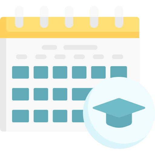 Semester semester date calendar icon Semester semester date calendar icon