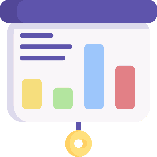 Presentation graph statistics stats icon